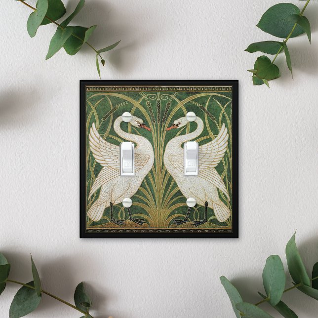 Swans Rush Iris Design Walter Crane Light Switch Cover (Creator Uploaded)