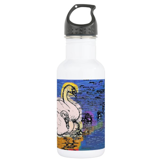 SWANS STAINLESS STEEL WATER BOTTLE (Front)