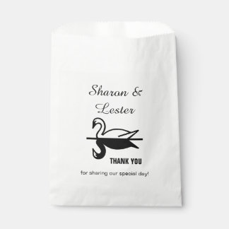 Swans Thank You Favor Bag