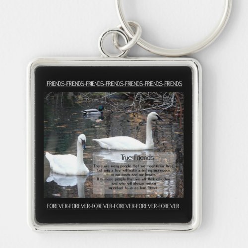 Swans_True Friends Keychain