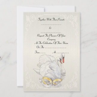 Swans - Wedding Invitation