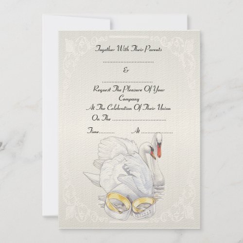 Swans _ Wedding Invitation