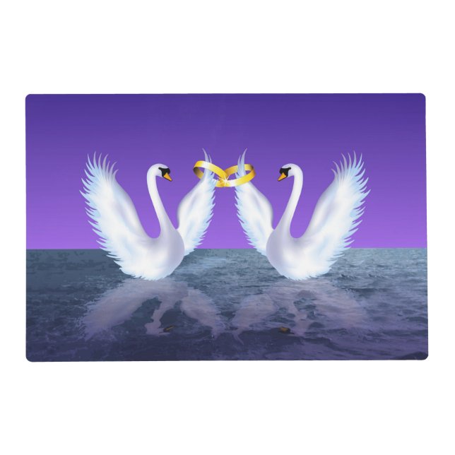 Swan's Wedding Placemat (Front)