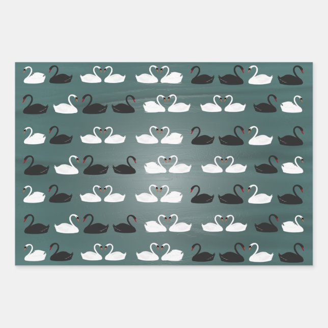 Swans Wrapping Paper (Front)