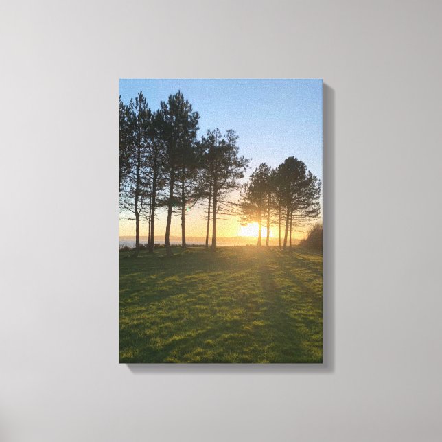 Swansea Sunset Canvas Print (Front)