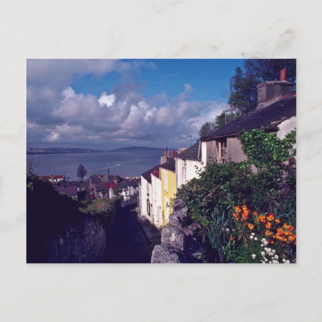 Swansea, The Mumbles, Village Lane (Circa 1580) fl Postcard (Front)