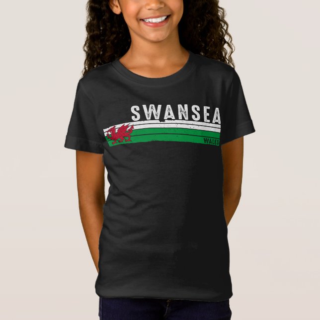 Swansea Wales Coastal Charm T-Shirt (Front)
