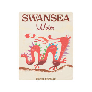Swansea Wales Dragon poster