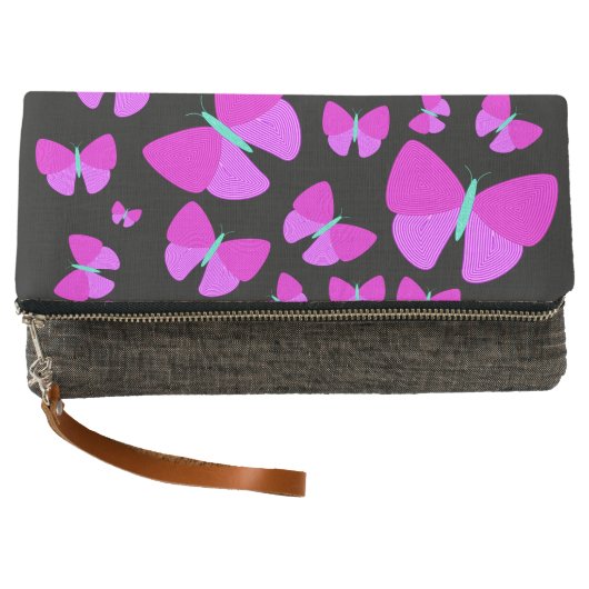 Swarm of Artistic Butterflies Clutch (Front)