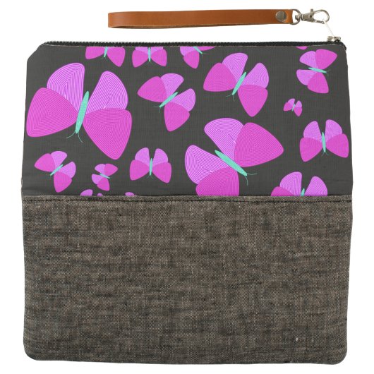 Swarm of Artistic Butterflies Clutch (Outside Open)