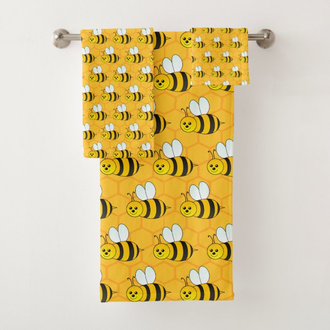 Swarm Of Bees Bath Towel Set (Insitu)
