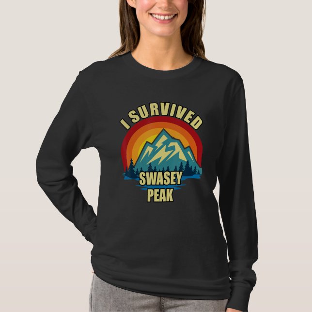 Swasey Peak Hiking Mountian Climbing T-Shirt (Front)