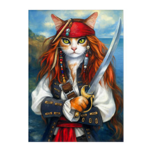 Swashbuckler Pirate Cat   Fantasy Character Art