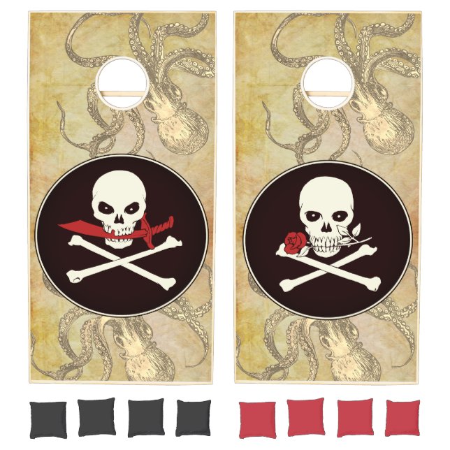 Swashbuckling Pirate Jolly Rogers Cornhole Set (Set)