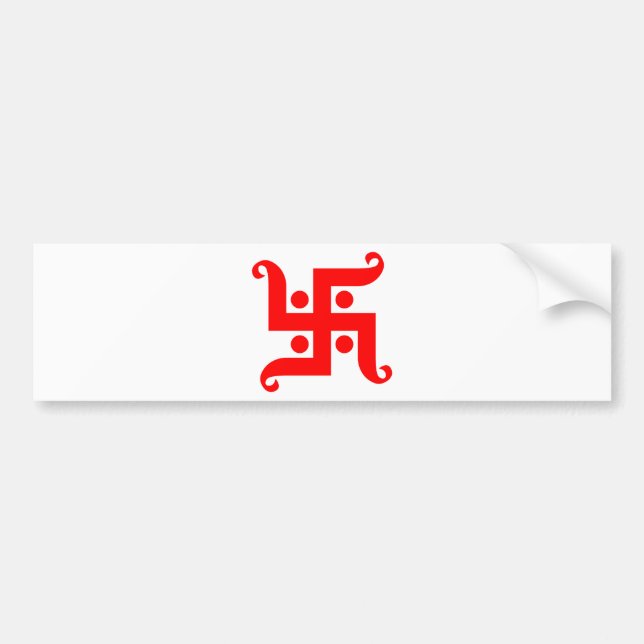 swastika bumper sticker (Front)