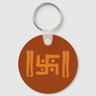 Swastika : Indian Religious Symbol Keychain