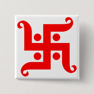 swastika pinback button