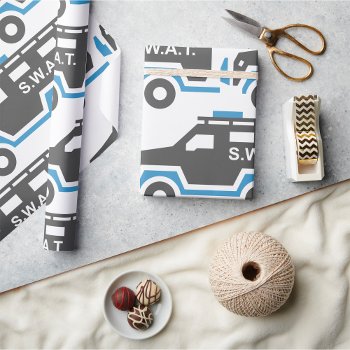 Swat Car Wrapping Paper by spudcreative at Zazzle