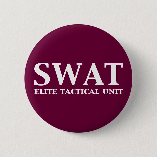 SWAT Elite Tactical Unit Gifts Button (Front)