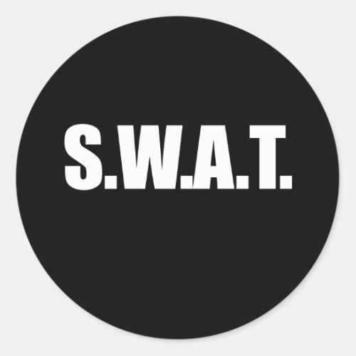 SWAT HALLOWEEN COSTUMEpng Classic Round Sticker