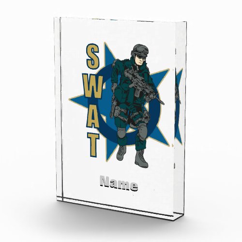 SWAT Police Officer Acrylic Award