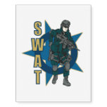 Swat Police Officer Temporary Tattoos at Zazzle