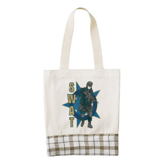 SWAT Police Officer Zazzle HEART Tote Bag