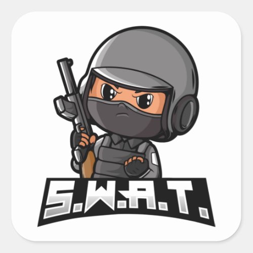 Swat Square Sticker