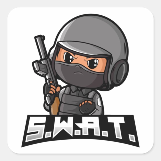 Swat Square Sticker (Front)