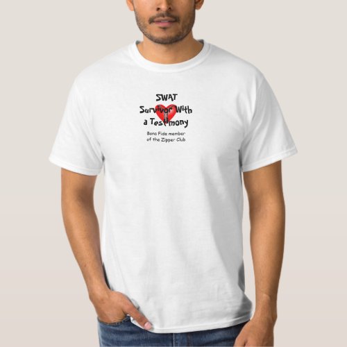SWAT _ Survivor With a Testimony _ Zipper Club T_Shirt