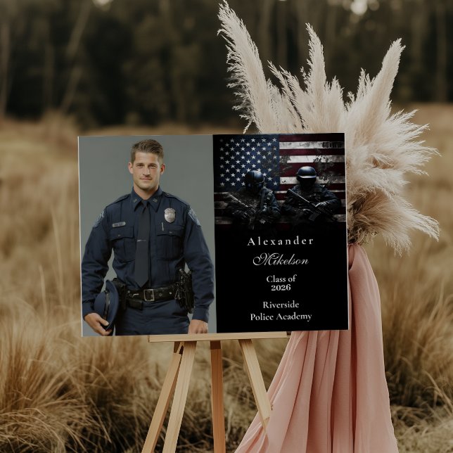 SWAT Team American Flag Graduation Foam Board (Creator Uploaded)