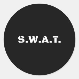 Swat Team Boys Halloween Costume Kids Tactical Uni Classic Round Sticker