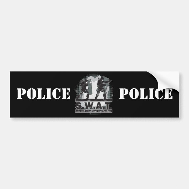 SWAT Team Entrance Bumper Sticker (Front)