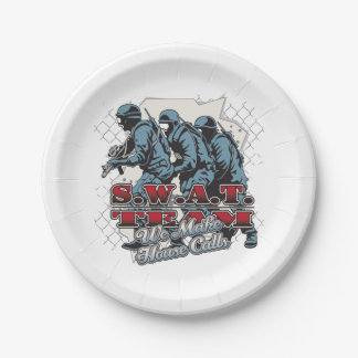 SWAT Team House Calls Paper Plates