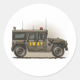 SWAT Team Hummer Sticker