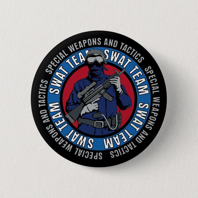Swat Team Pinback Button (Front)