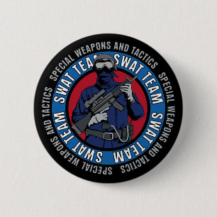 Swat Team Pinback Button