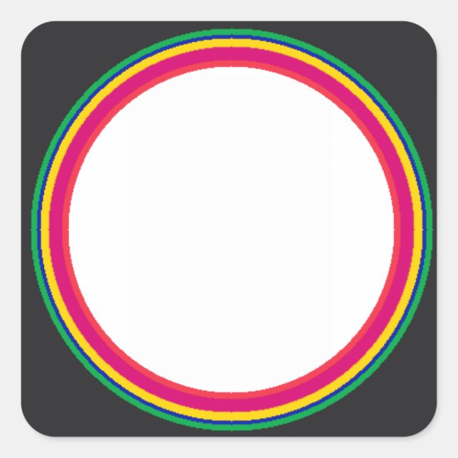 Swatch Colors Template jGibney The MUSEUM Zazzle Square Sticker (Front)