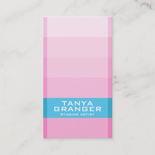 Swatch Gradient - Pink Business Card (Front)