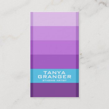 Swatch Gradient - Purple Business Card by fireflidesigns at Zazzle