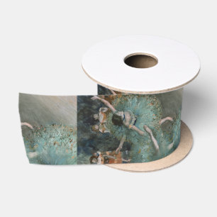 Swaying Dancer, Dancer in Green by Edgar Degas Satin Ribbon