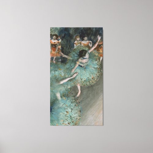 Swaying Dancer Dancer in Green Edgar Degas Canvas Print