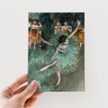 Swaying Dancer, Dancer in Green | Edgar Degas Postcard<br><div class="desc">Swaying Dancer, Dancer in Green (1877-1879) by French impressionist artist Edgar Degas. Degas is famous for his pastel drawings and oil paintings. He was a master in depicting movement, as can be seen in his many works of ballet dancers. Use the design tools to add custom text or personalize the...</div>