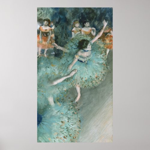 Swaying Dancer Dancer in Green Edgar Degas   Poster