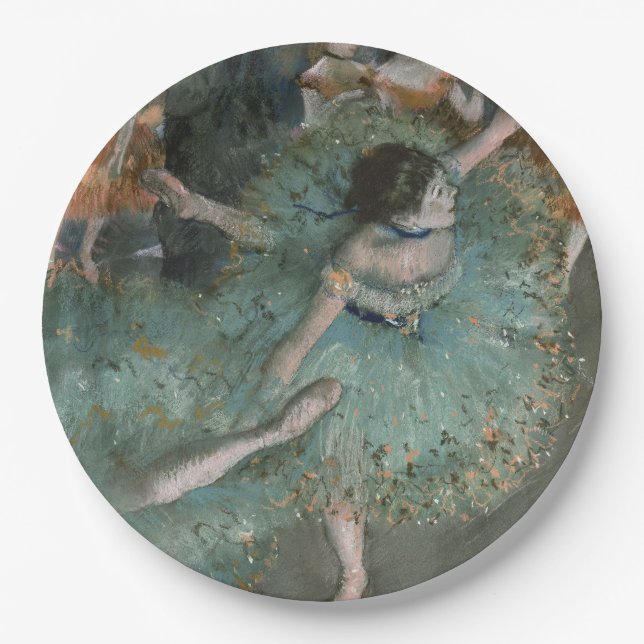 Swaying Dancer - Edgar Degas Paper Plates (Front)