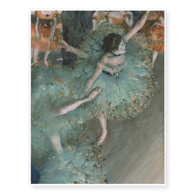 Swaying Dancer - Edgar Degas Temporary Tattoos (Front)