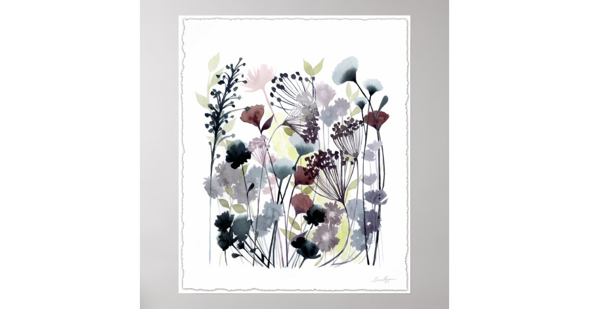 Swaying Florets II Poster | Zazzle