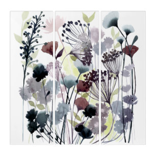 Swaying Florets II Triptych