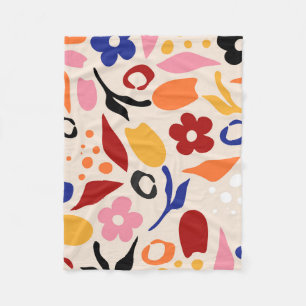 Swaying Petals Fleece Blanket
