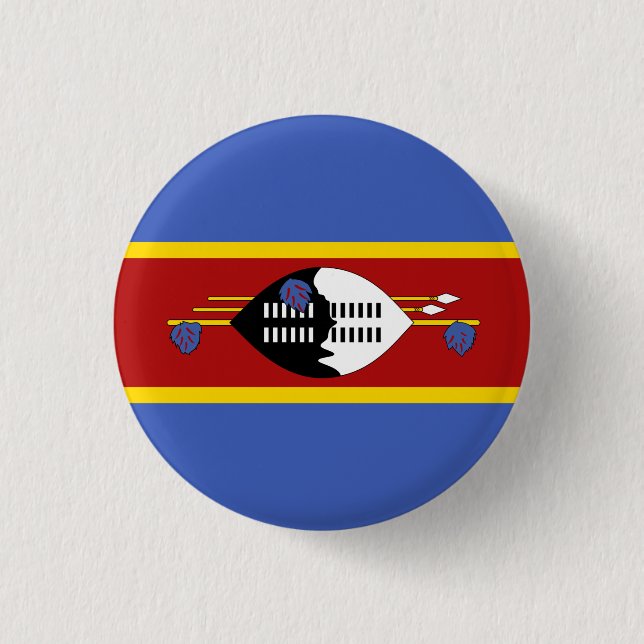Swazi Flag, Flag of Eswatini Button (Front)
